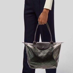 Longchamp Le Pilage Metallic Green limited edition